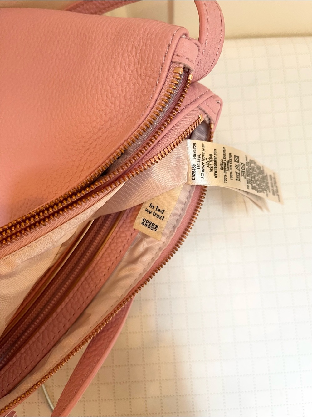 Authentic Ted Baker Macey double zip crossbody bag - Picture 15 of 16